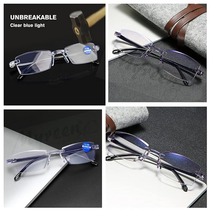 Rimless Auto Focus Reading Glasses ( Buy 1 Get 1 Free)