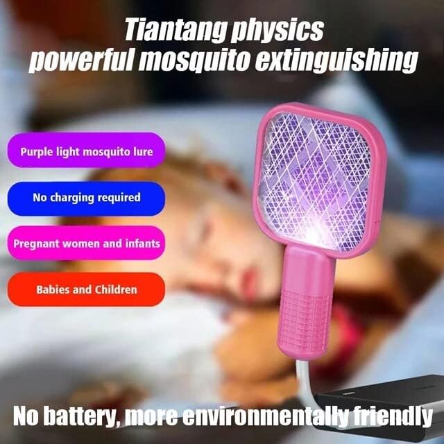 Electric Mosquito Swatter Racket Mosquito Repel-lent ( Buy 1 Get 1 Free)