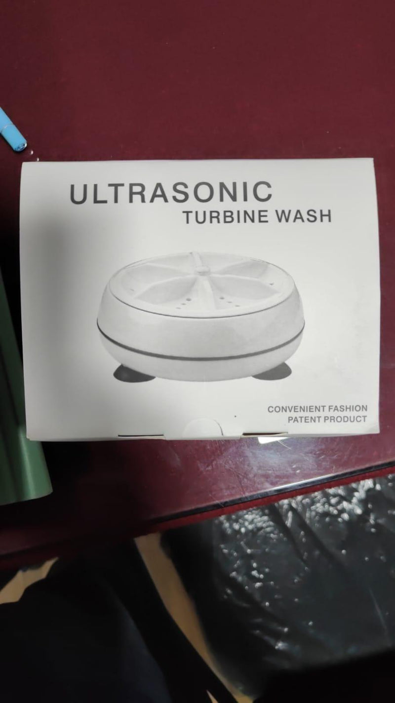 Portable 2-in-1 Ultrasonic Washer Machine for Dish and Cloths with USB cable