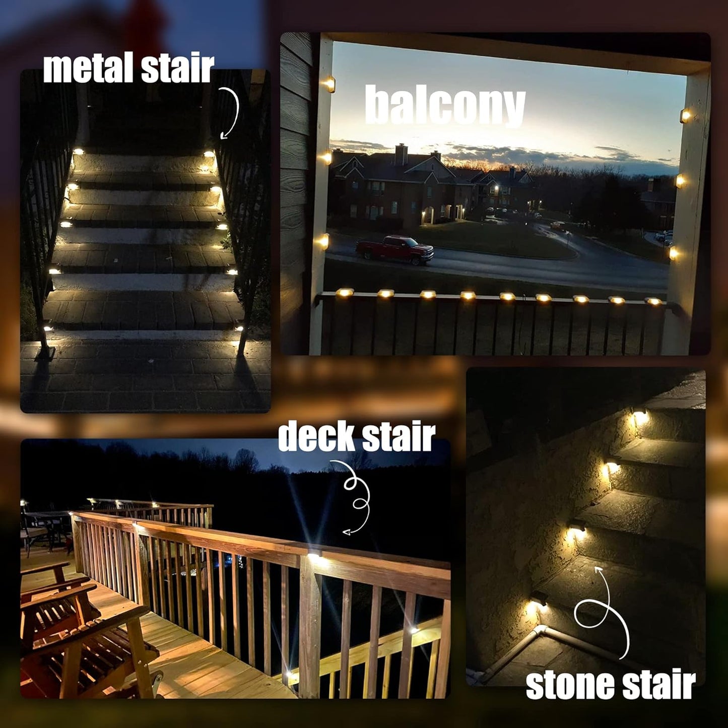 Solar Step LED Waterproof Lighting for Outdoor Deck { BUY 1 GET 3 FREE  }