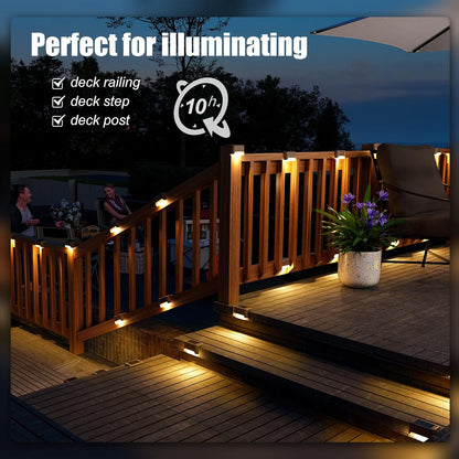 Solar Step LED Waterproof Lighting for Outdoor Deck { BUY 1 GET 3 FREE  }