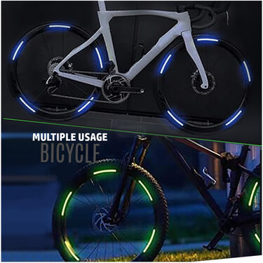 Colorful Tyre Reflectors For Car & Bike (Buy 1 Get 1 Free)