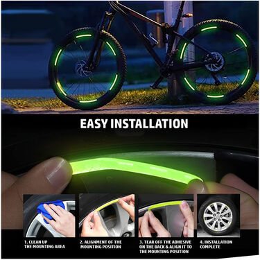 Colorful Tyre Reflectors For Car & Bike (Buy 1 Get 1 Free)