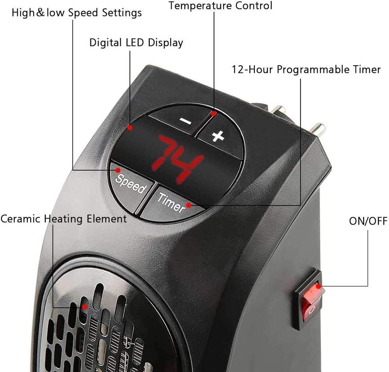 Shopsense Portable Room Heater with Temperature Control | 45% OFF